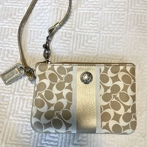 Coach Leather Wristlet